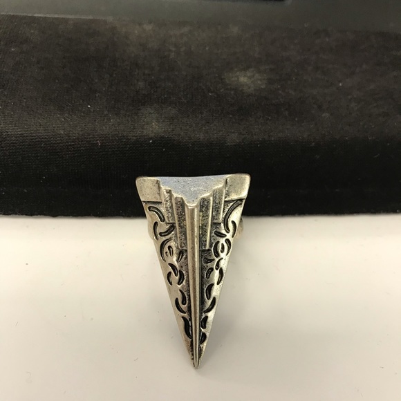 Boho Triangular Intricate Design Ring - Picture 7 of 7